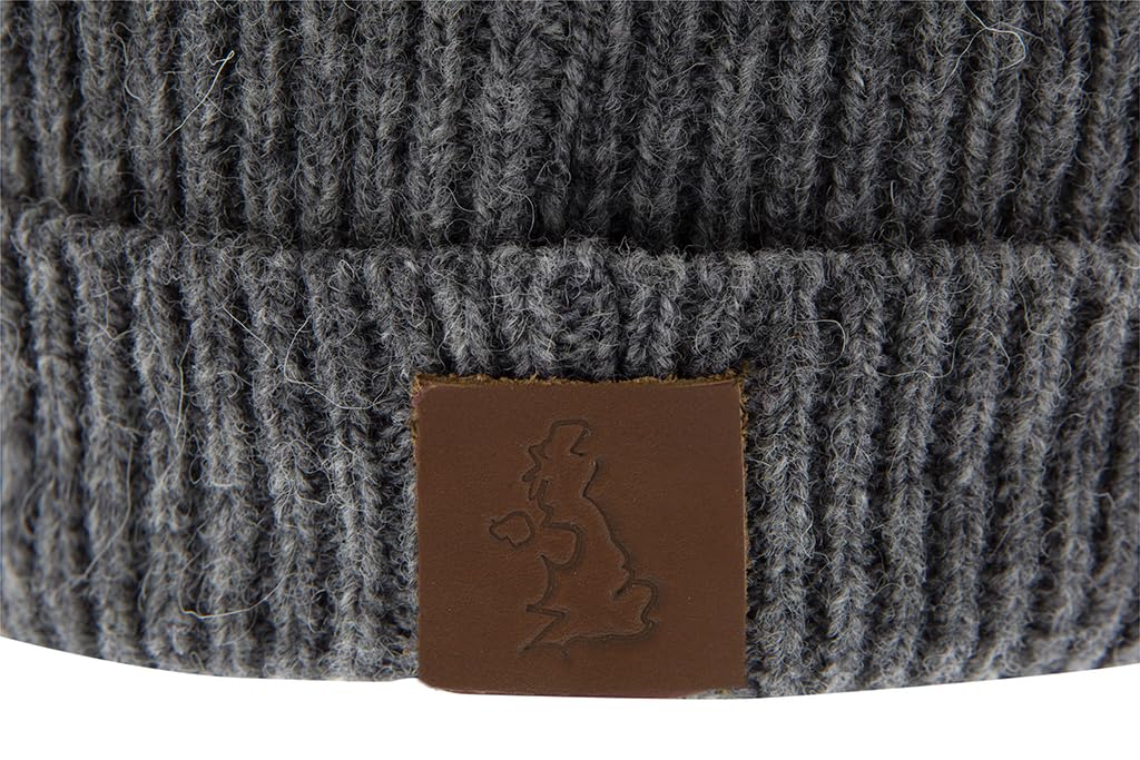 Patriia Gorro de lana merino 100 % con bandera británica. Hecho a mano. Gorro de lana para hombre. Gorro de lana para mujer. Gorro de punto