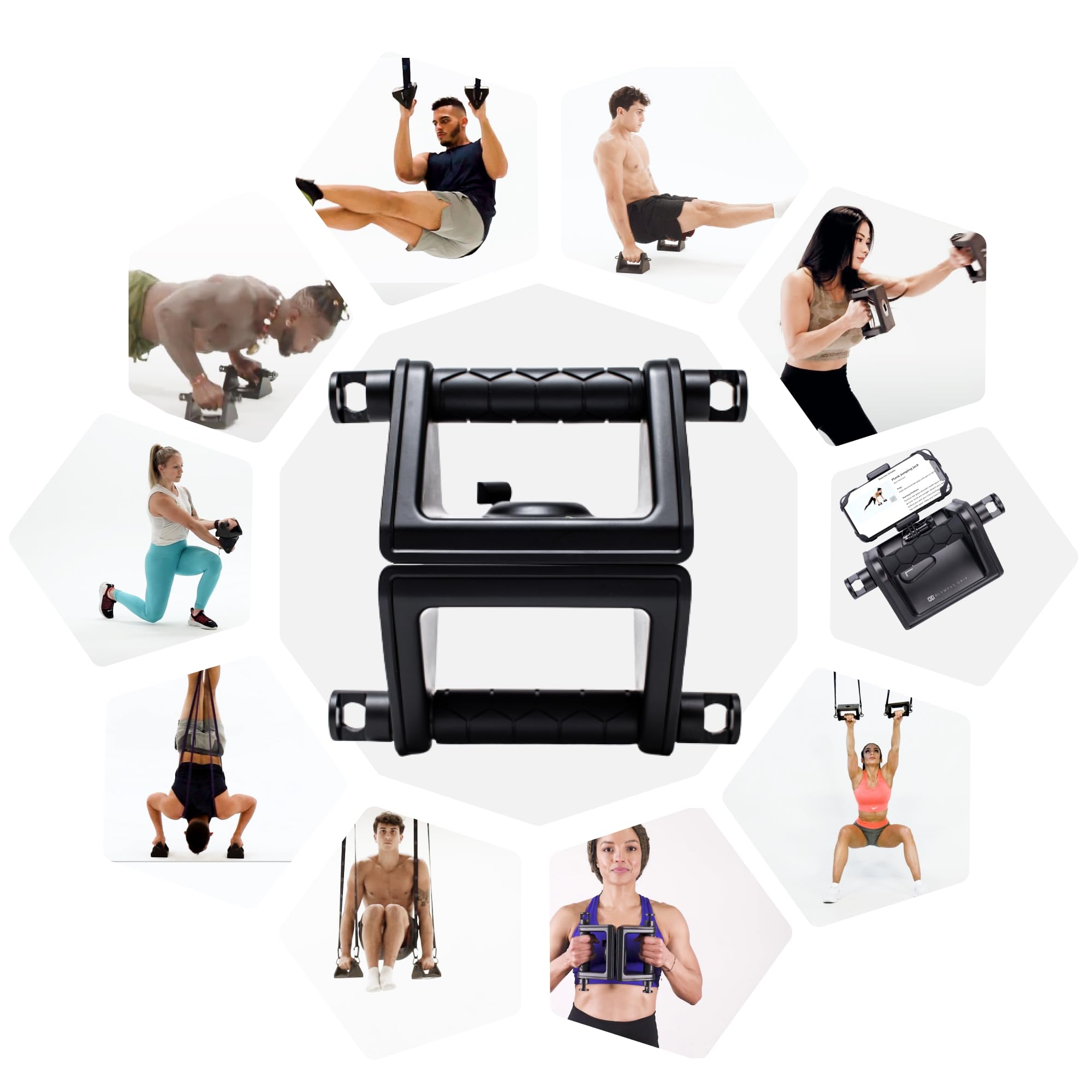 Olympus Grip by Fitnix - Total Body Fitness, Trainer App & Resistance System for in-Home, Outdoor Workouts, or Traveling