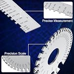 Professional Wire Gauge Measuring Tool, Metal Gauge Thickness Tool, Stainless Steel Metal Sheets Thickness Gauge & Dual-Sided Round Metal Sheet Gauge(Set of 2)