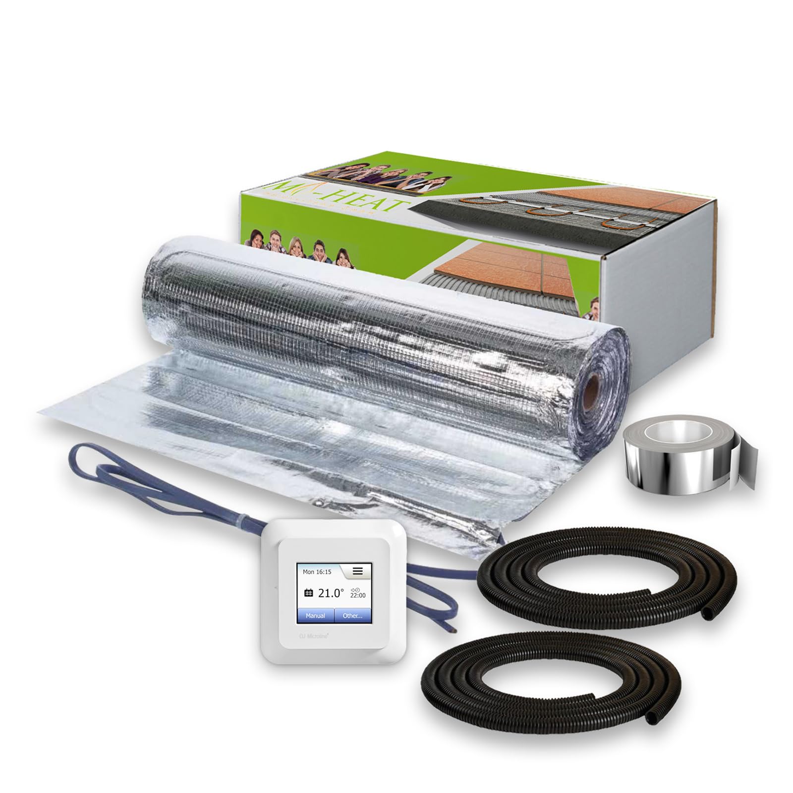 Chauffage électrique 7 m² pour caravane, camping-car + thermostat OCD5 Kit complet