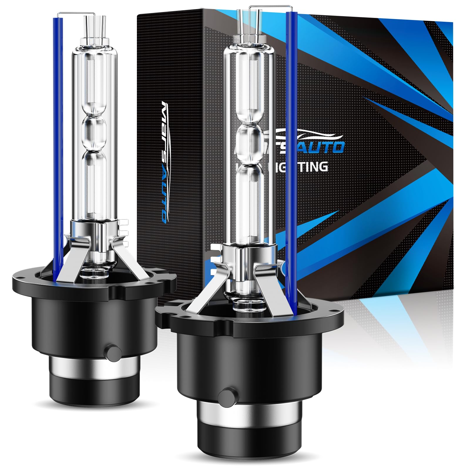Marsauto D4S HID Xenon Bulbs 600% Brightness 6500K Cool White 66440 42402 42402 Replacement 35W IP68 Waterproof Pack of 2
