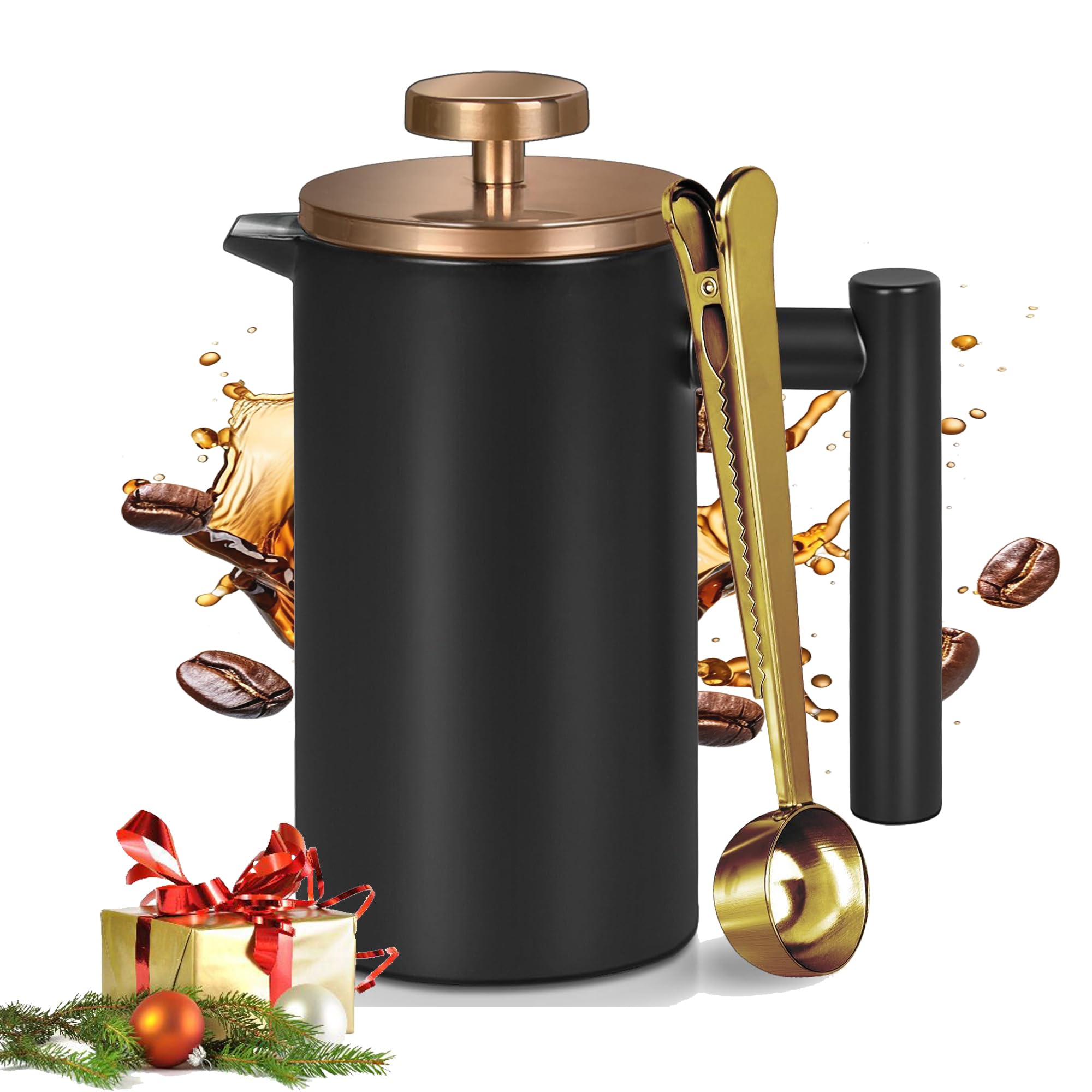 Wrobic Groenenberg French Press aus Edelstahl