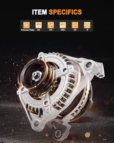 Miniatura 2 de ASAPE 13913 Reemplazo del alternador de alto rendimiento para Commander 2006 para Liberty 2003-2006