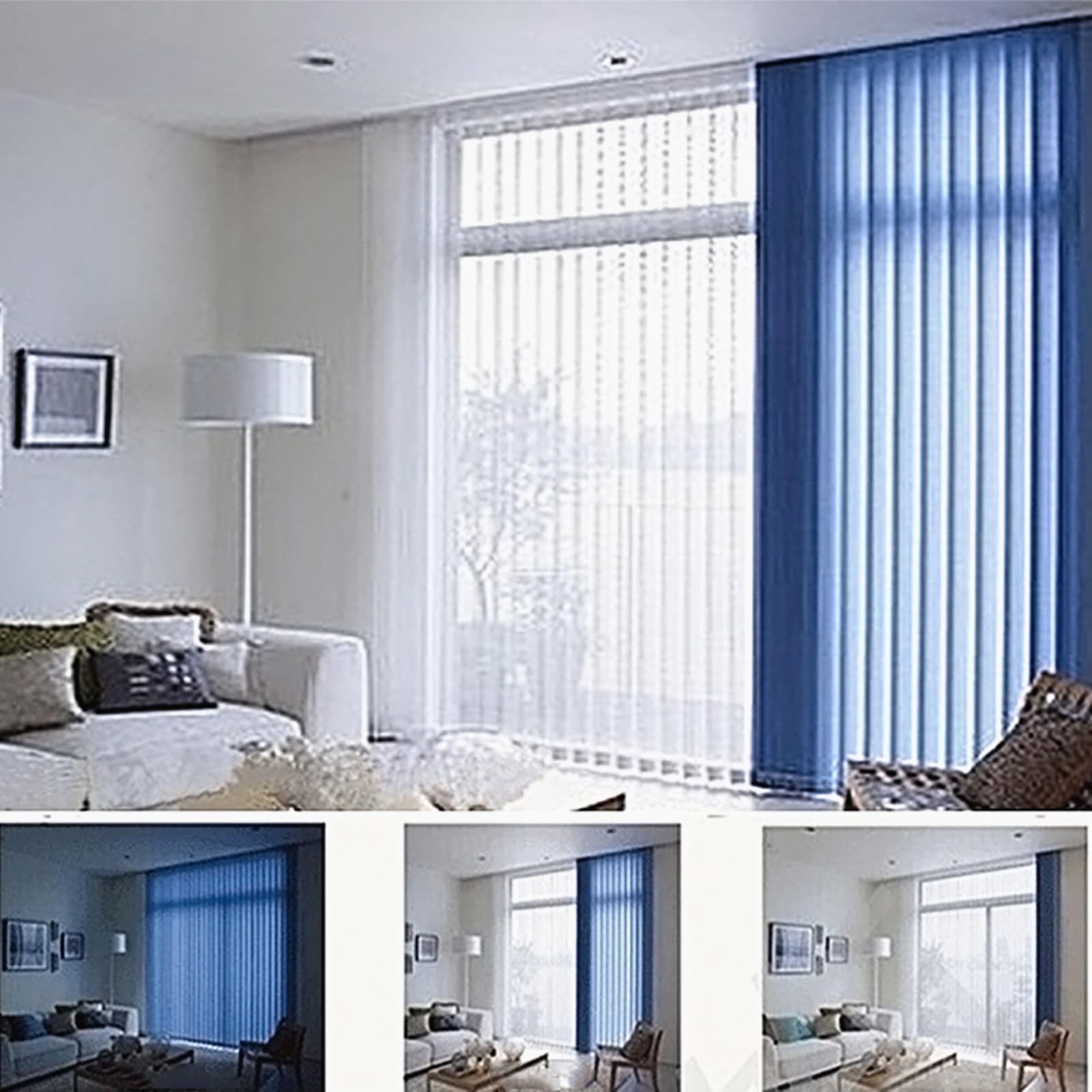 Cortina Lamas Verticales,Persianas Venecianas Verticales de Tela de Lamas,Persianas Venecianas Aislamiento Térmico,para Puerta Ventana,con Pesas y Cadena,Ancho x Alto (140cm x 160cm)