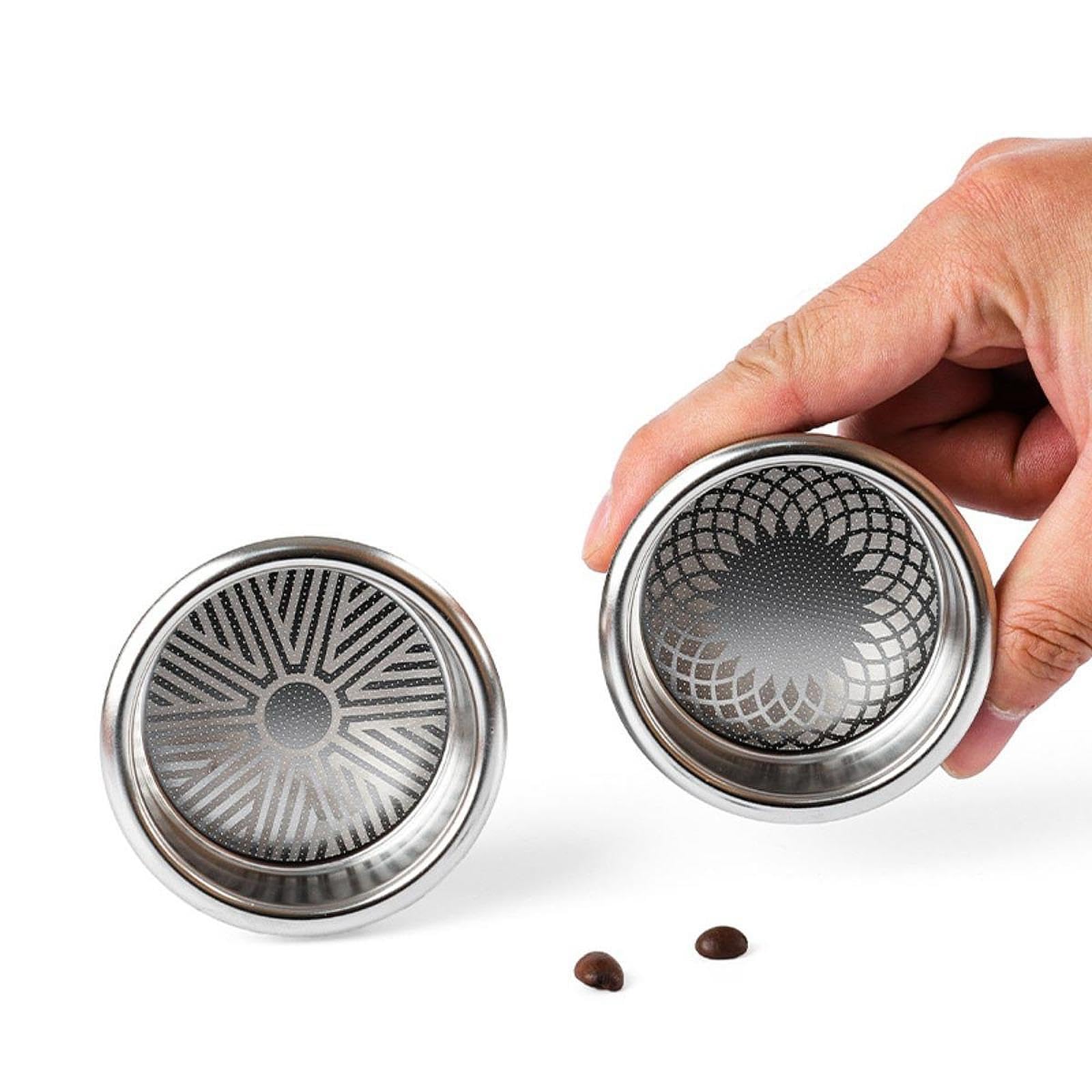 Filtro de Café de Acero Inoxidable, Cesta Porosa Presurizada Desmontable, Fácil Instalación, Apto para Uso Doméstico, en Restaurantes, Cafeterías Y Ba, Style a, tal como se describe