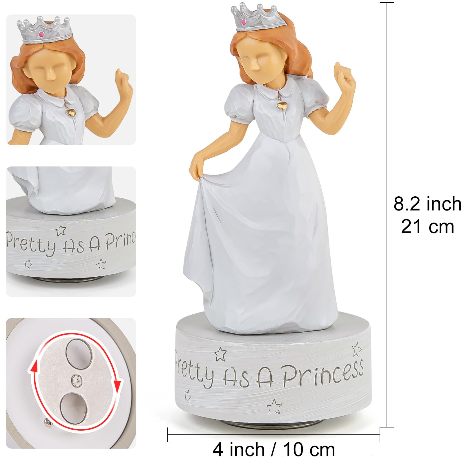 Amazon.co.jp: AIDLNS 女の子向けオルゴール プリンセス 誕生日 記念日