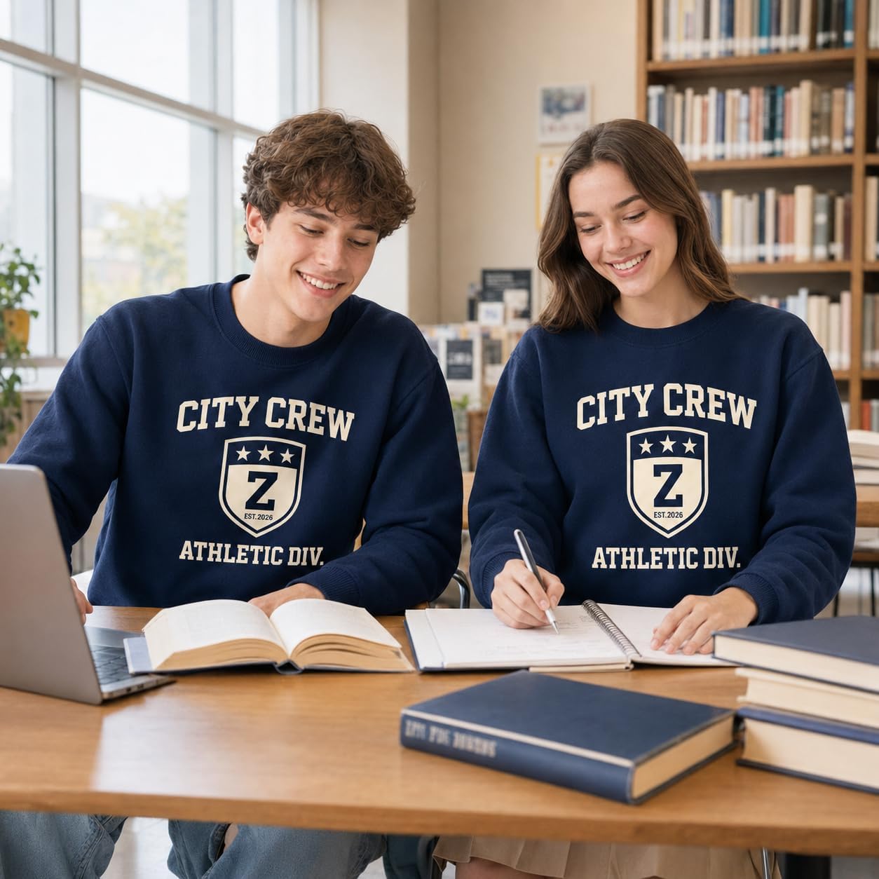 Youth Crewneck Sweatshirt 100% Cotton French Terry