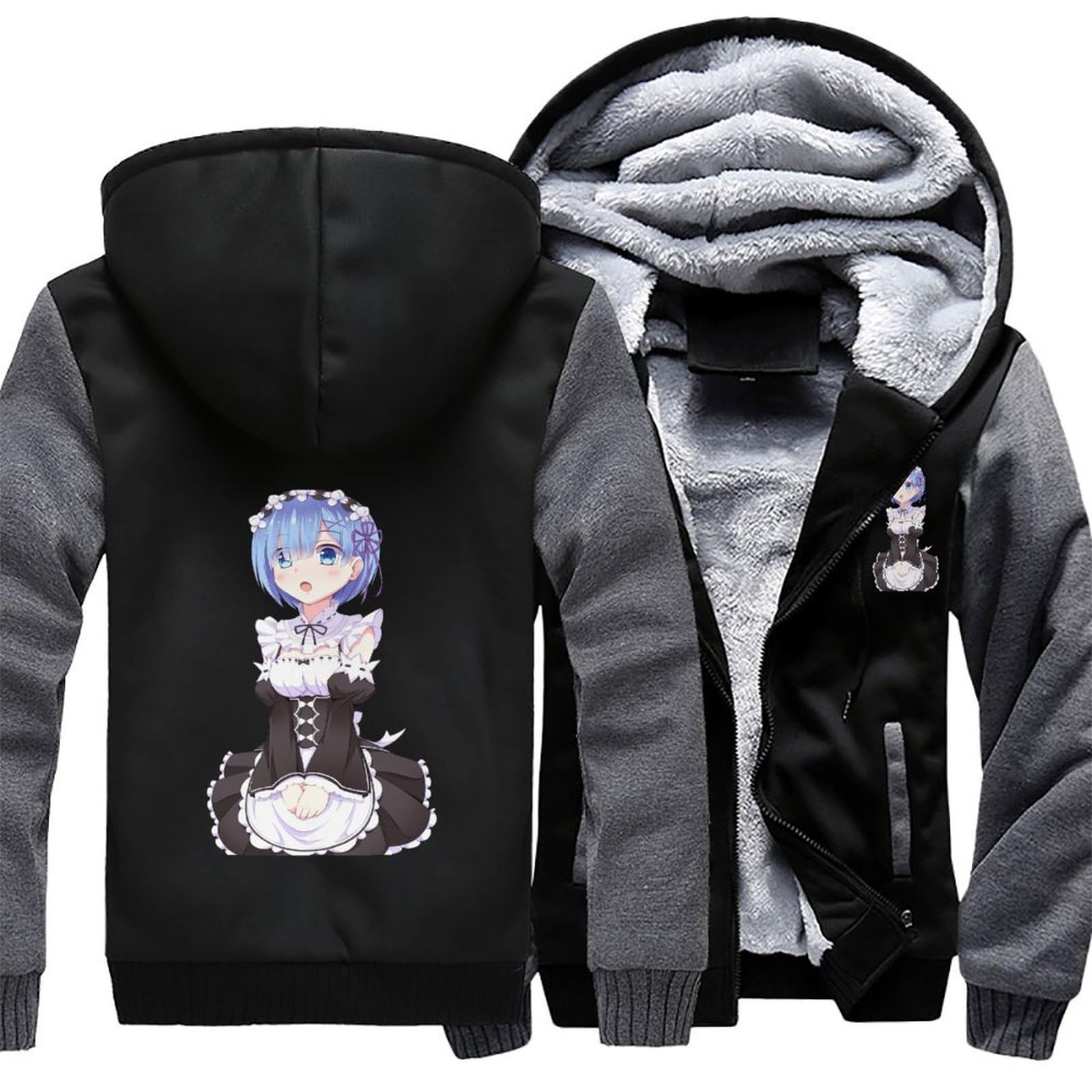 Amazon.co.jp: ジップアップパーカー メンズ Reゼロから始める異