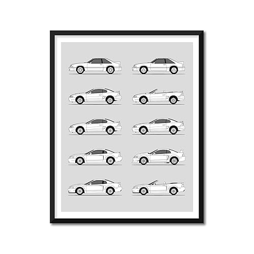 Miniatura 22 de Handmade Poster compatible with Ford Focus RS Generations Print Wall Art Handmade Decor the Ford Focus RS (8x10" Print (Unframed), Satin Paper)