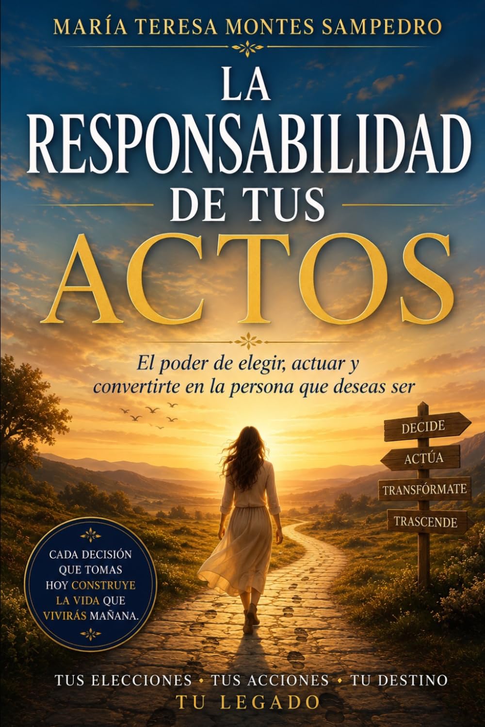 LA RESPONSABILIDAD DE TUS ACTOS: EL PODER DE ELEGIR, ACTUAR Y CONVERTIRTE EN LA PERSONA QUE DESEAS