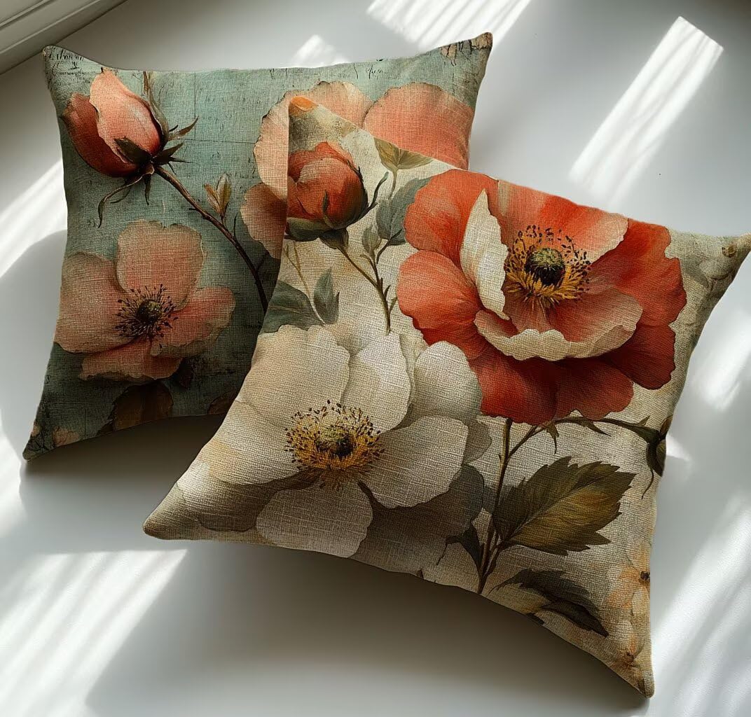 Housse de coussin extérieur imperméable 55x55 pour sublimer votre salon de jardin en lin