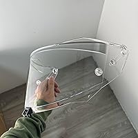 Vista 10 de Escudo para KYT R2R, R2R PRO Visera Casco Moto con protección UV (Plata-Para el día)