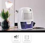 Small Dehumidifier,12V3A adapter,1200 Cubic Feet (215 sq ft) Portable Mini Dehumidifier Quiet Use for High Humidity in Home, Bathroom, Bedroom, Office, Basements, Wardrobe Closet,RV