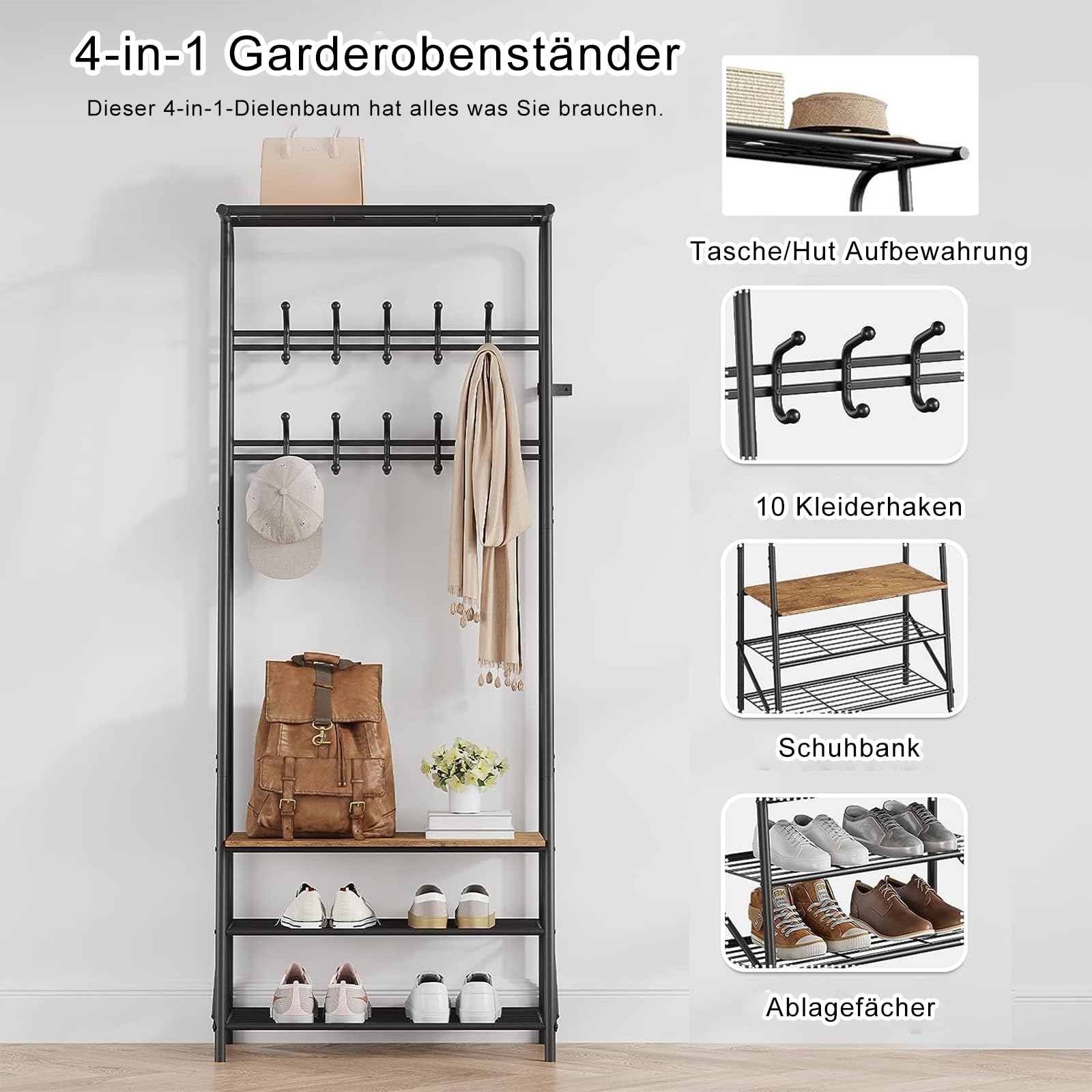 Scarpiera Trasparente 3 Livelli - Pieghevole, Impilabile, Per Scarpe Fino Taglia 46 - Foto 5