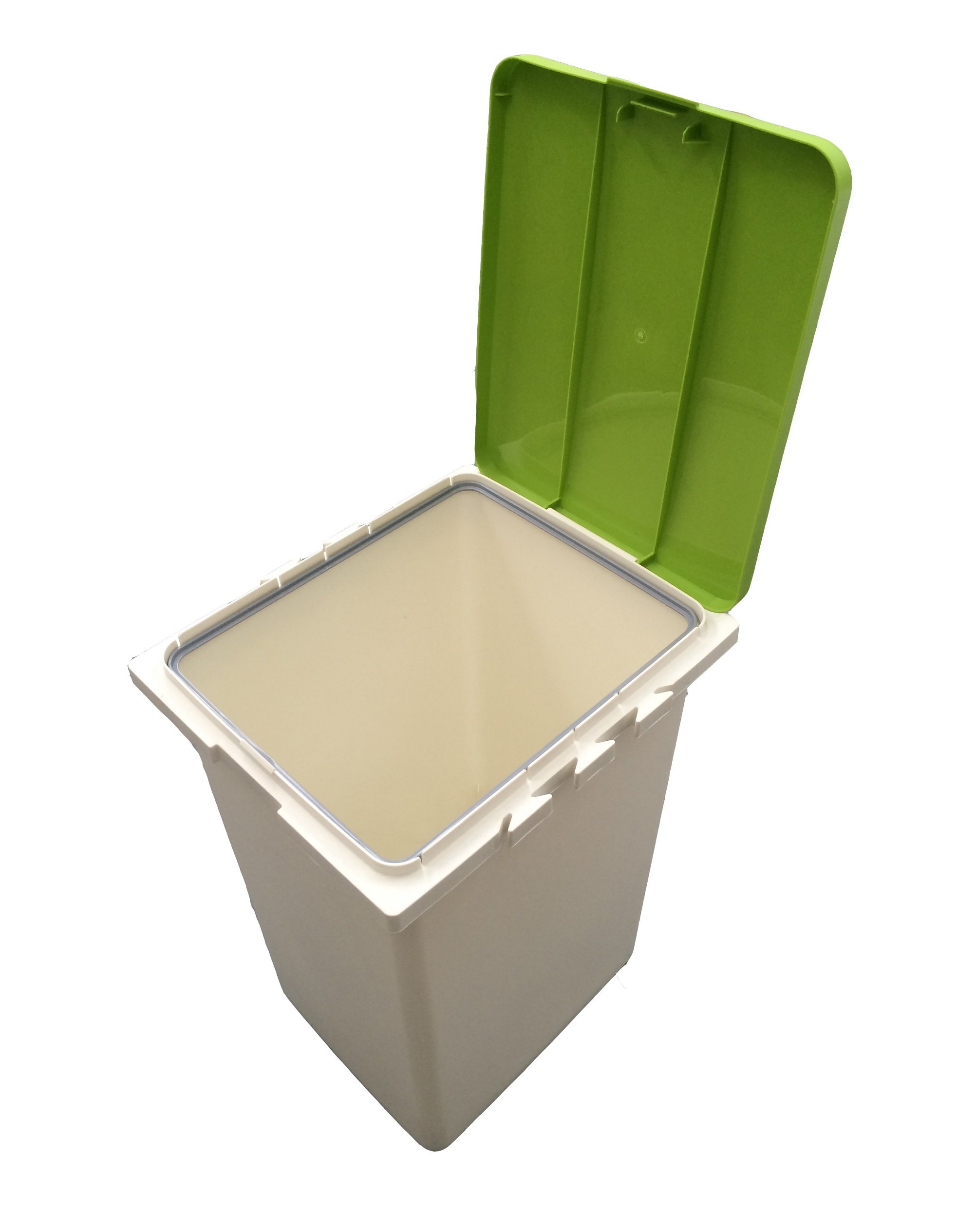3 x 45 Litre Interlocking Waste/Recycle/Laundry Sorting Plastic Bins