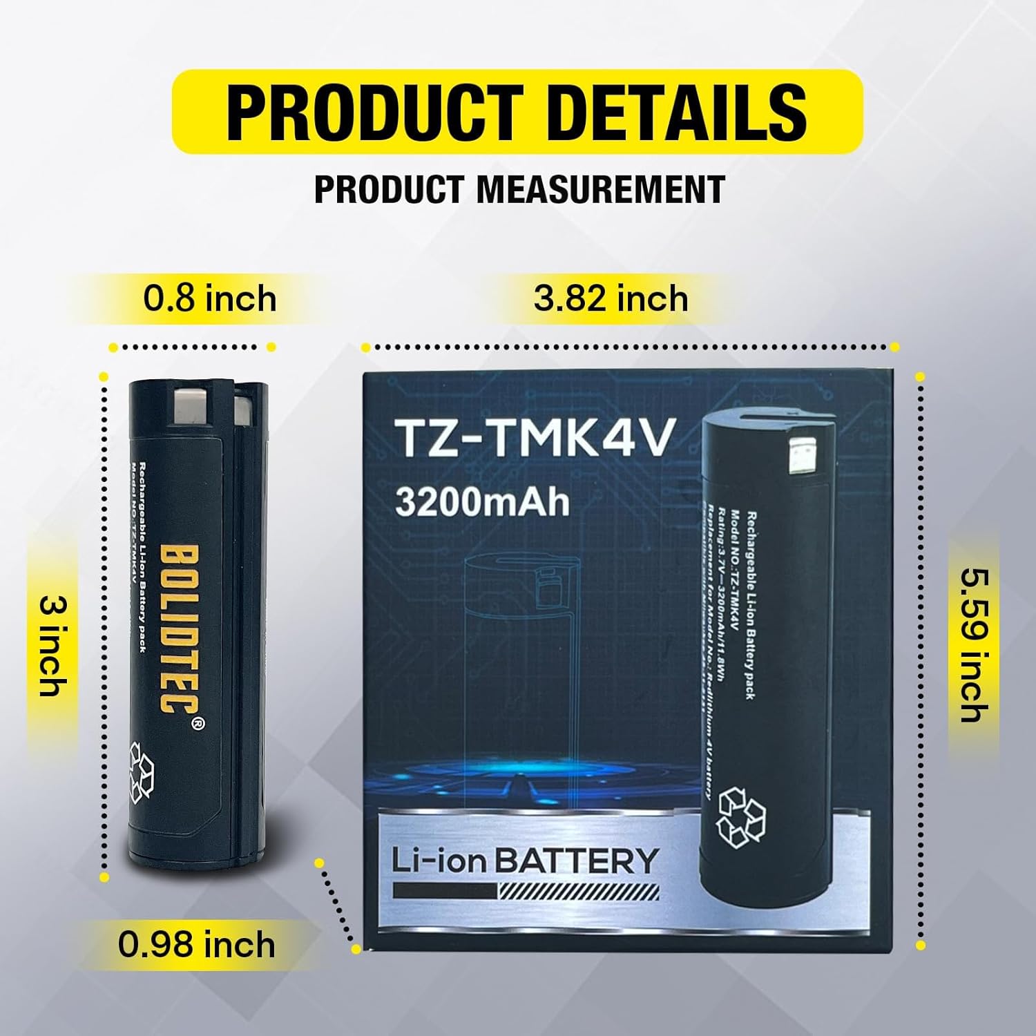 4V 3200mAh 3-Pack Replacement Battery Compatible with Milwaukee 4V USB Battery REDLITHIUM headlamp Flashlight and Other Milwaukee Tools 48-11-2131