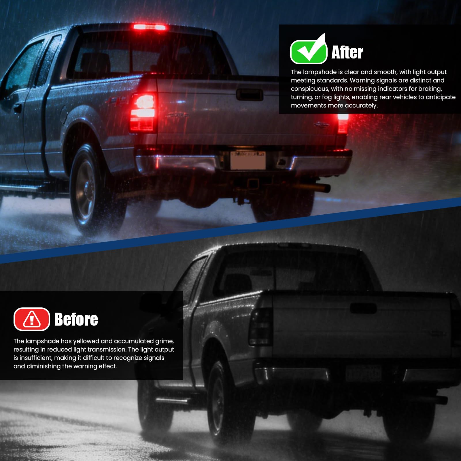 Fanale posteriore lato sinistro (lato guidatore) per Ford Ranger MK2 fanale posteriore Luce Freno per Thunder Pickup Truck 2006-2011 Feu Arrière