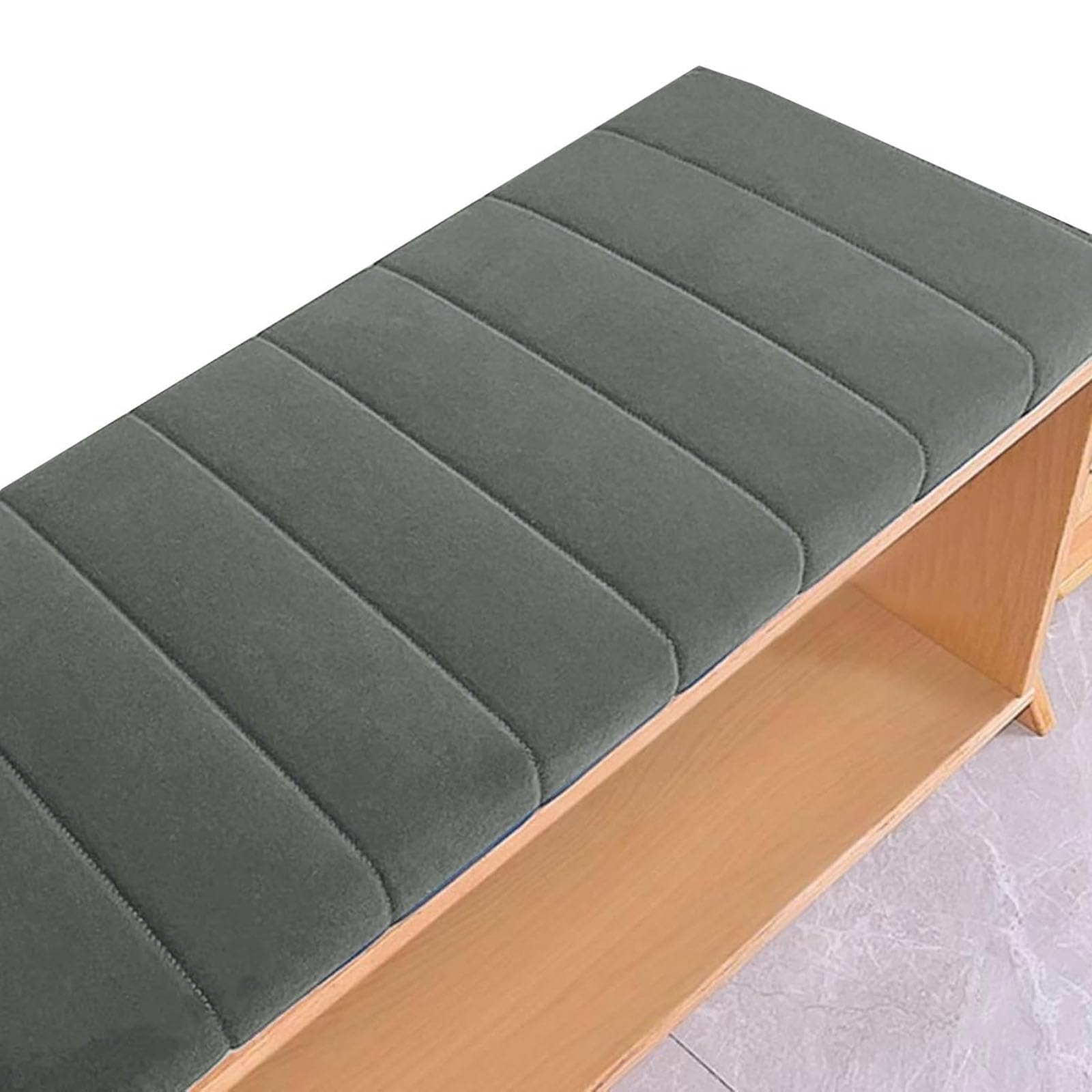 Cuscino per Panca, Cuscino per Panca, Cuscino per Sedia da davanzale, Lavabile, sfoderabile, Cuscino Antiscivolo per Altalena da Giardino per Interni ed Esterni, Grigio Scuro, 120x50 cm