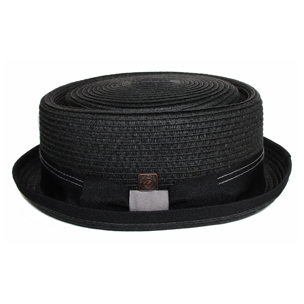 DASMARCA Papier Rico tressé Été Paille Telescope Couronne Retro Porkpie Hat