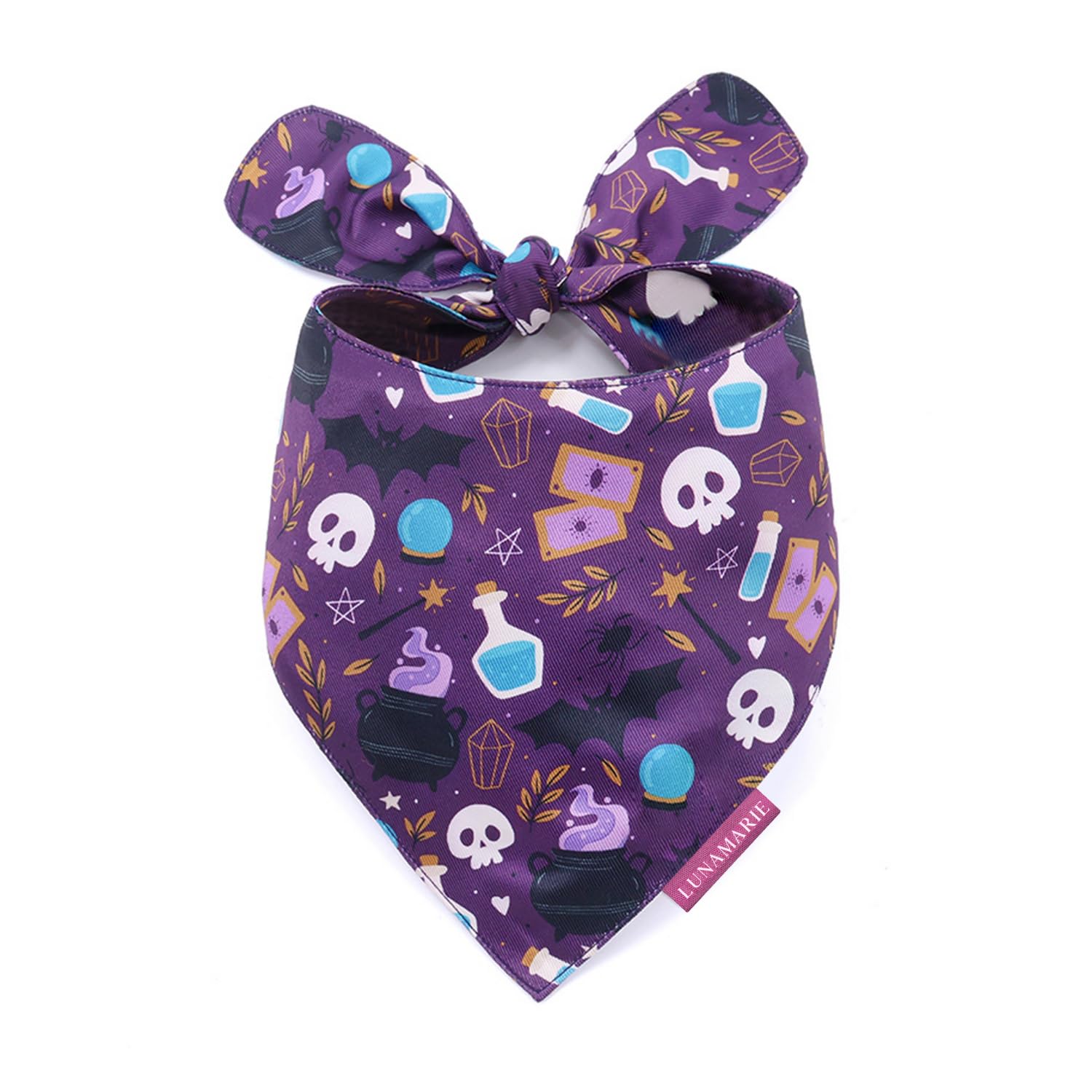 Amazon.com : LunaMarie - Luxury Dog Bandanas - Cute Witch Magic