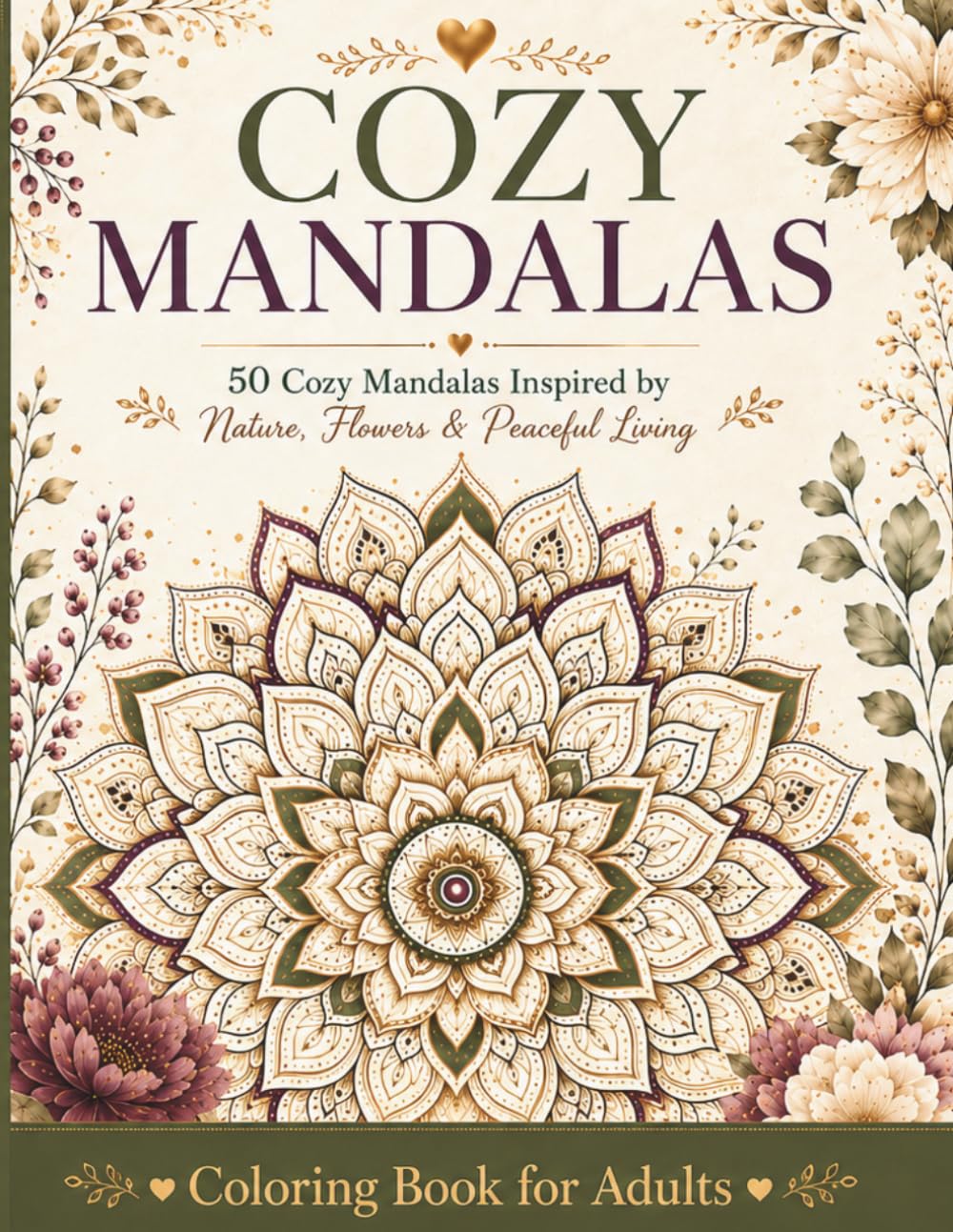 Cozy Mandalas: Coloring Book for Adults