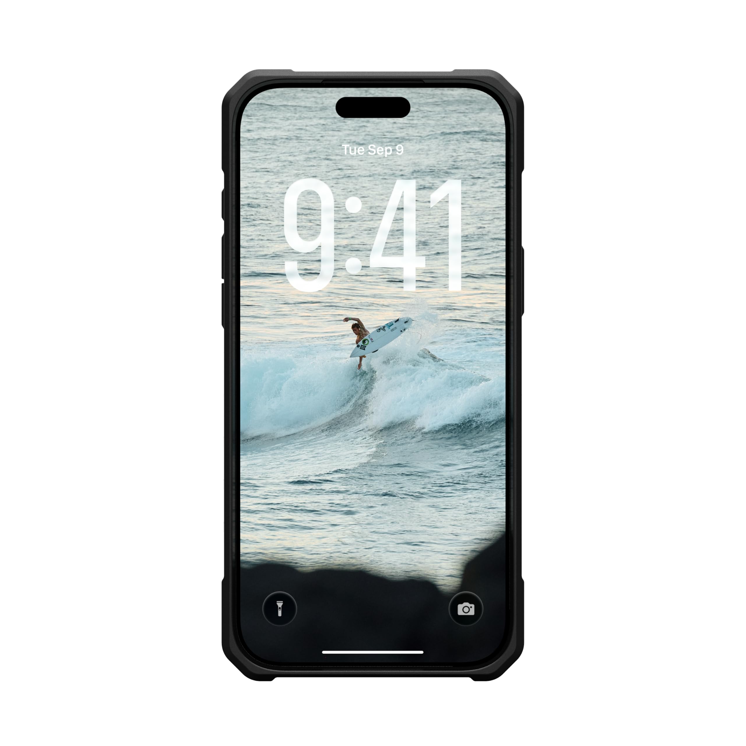 Urban Armor Gear Pathfinder MS Case Compatible con Apple iPhone 17 Pro MAX Funda (Carga inalámbrica/magnética, Protección según estándar Militar) Hielo/Plata