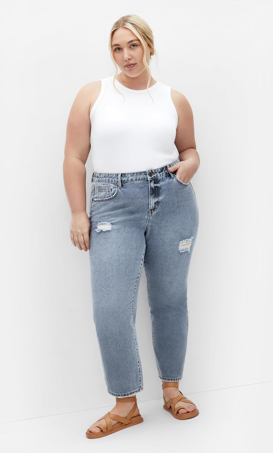 City Chic Women's Plus Size Jean-Harley Adelyn Crop - Image 3
