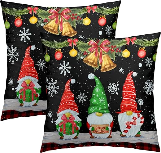 Merry Christmas Throw Pillow Covers Set