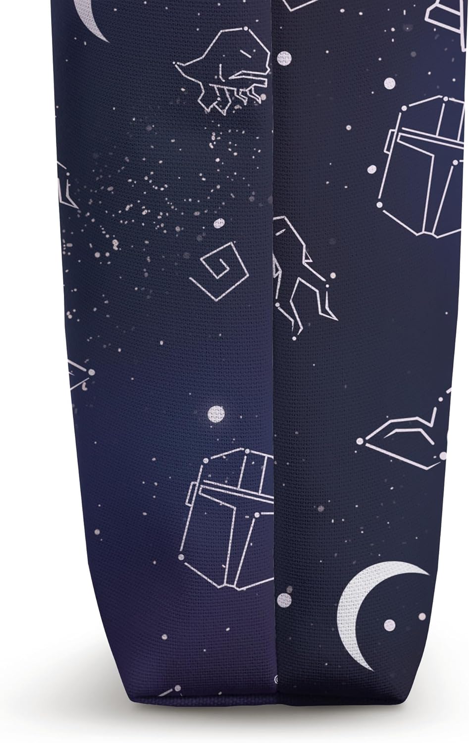Star Wars The Mandalorian Grogu Galaxy Midnight Blue Tote Bag
