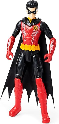 Miniatura 2 de DC Comics Batman - Figura de acción Robin de 12 pulgadas (traje rojonegro), juguetes para niños a partir de 3 años