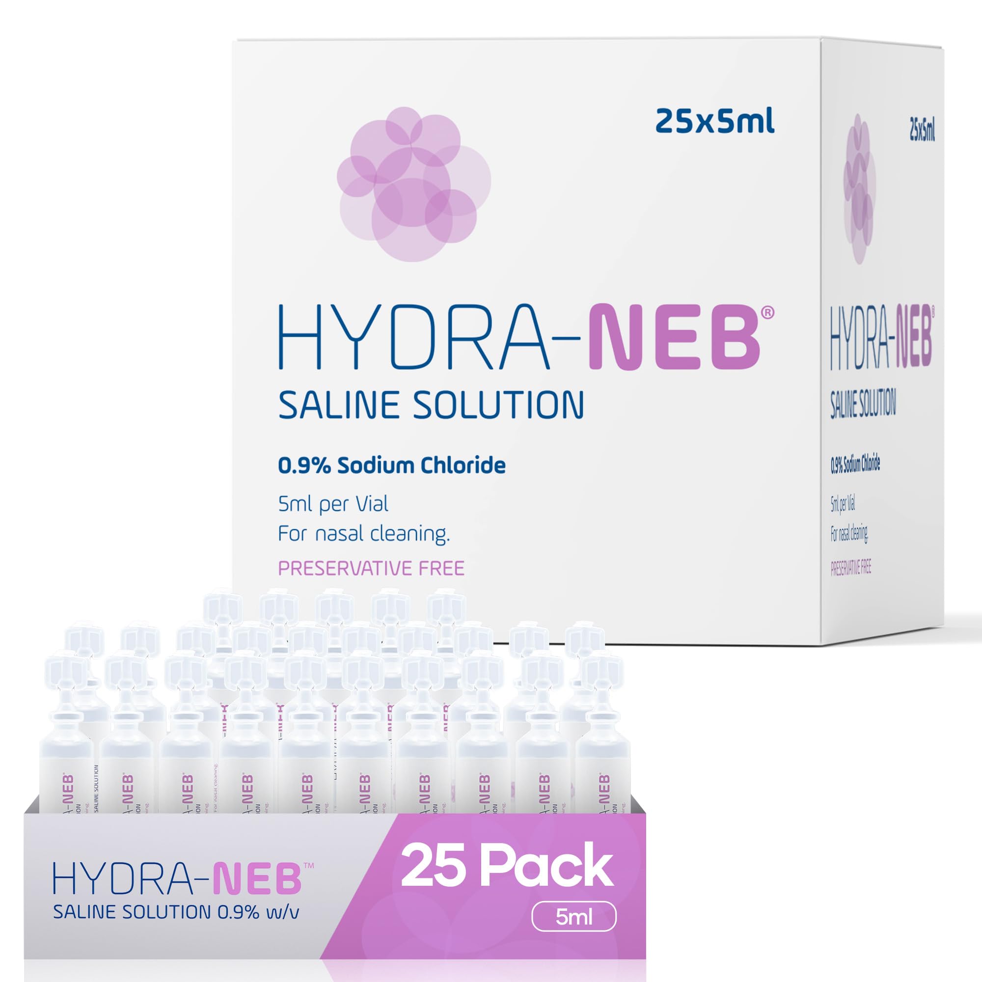 0.9% Sterile Saline Sodium Chloride Solution, Preservative Free, Nasal Irrigation, Moisturizing of The Airways, Sinus Rinse, Nose Cleanse, All Ages - 20 x 2.5ml — Amazon image 7