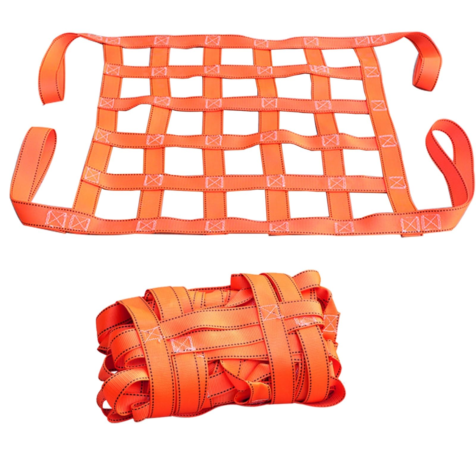 Filets de levage robustes en polyester tissé pour travail suspendu
