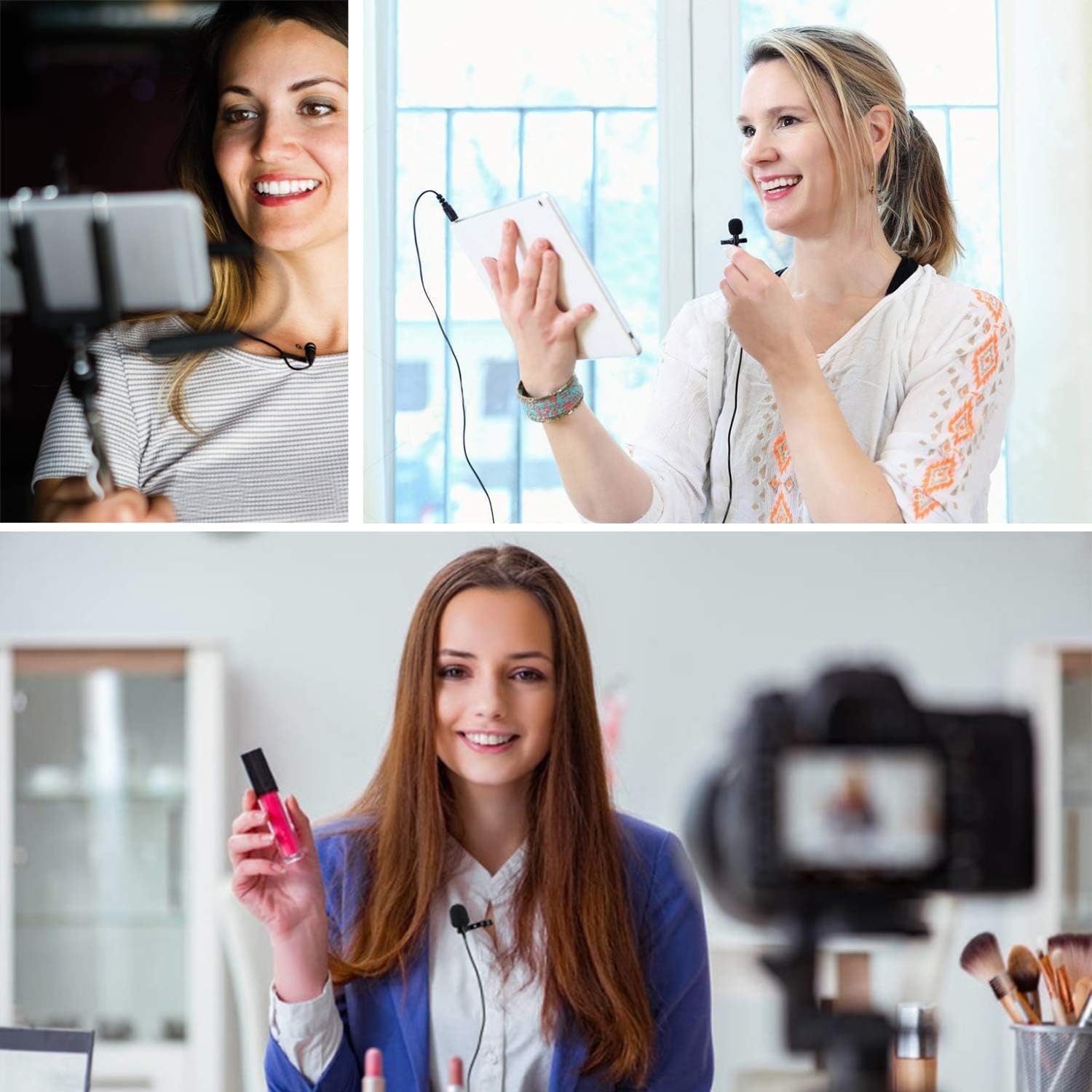 BOYA–Micro Cravate by-M1 pour Smartphones et appareils Photo de Canon/Nikon, Noir