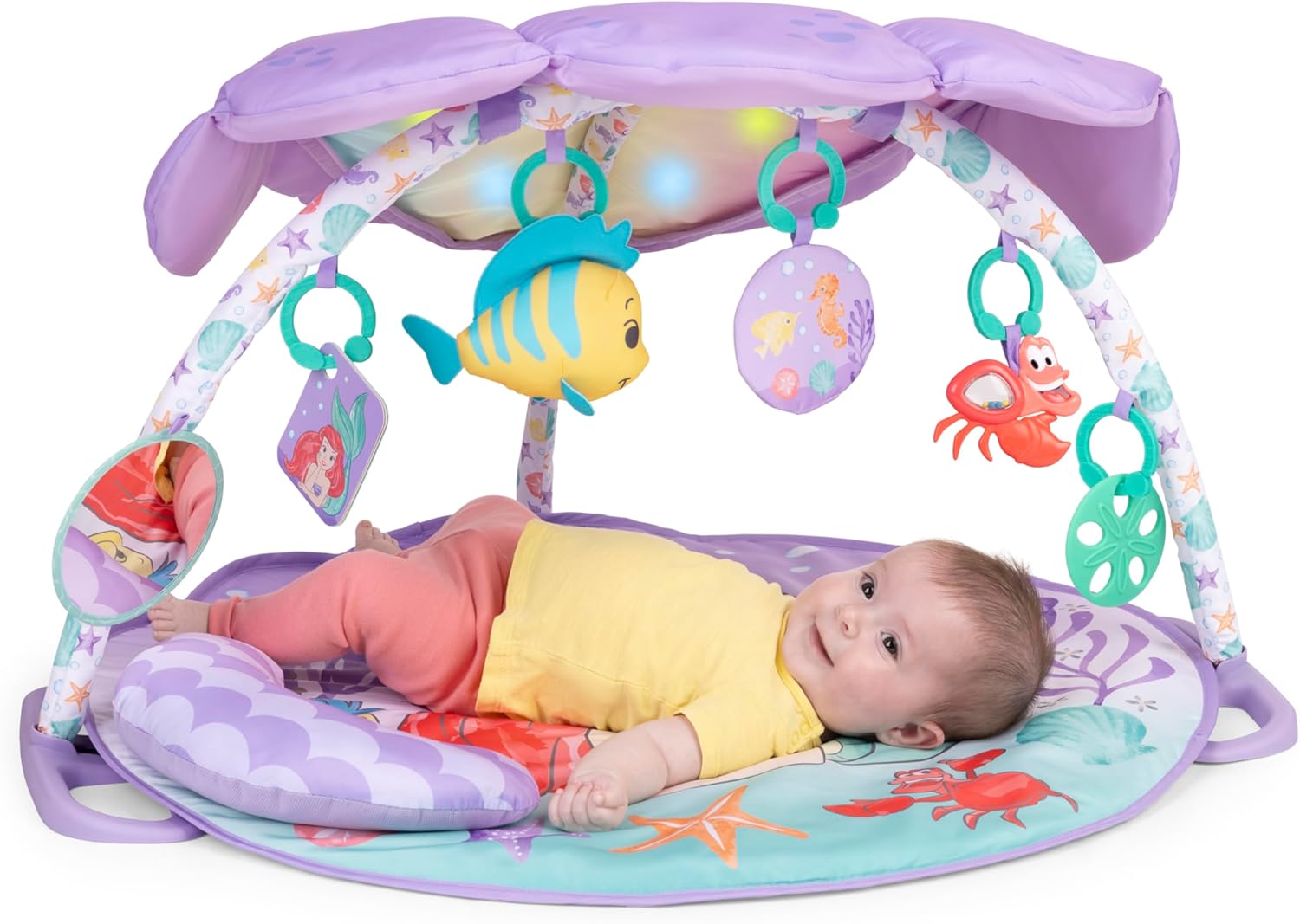 Bright Starts, Disney Baby, The Little Mermaid Twinkle Trove Light-Up Muzikale Baby Activiteit Gym
