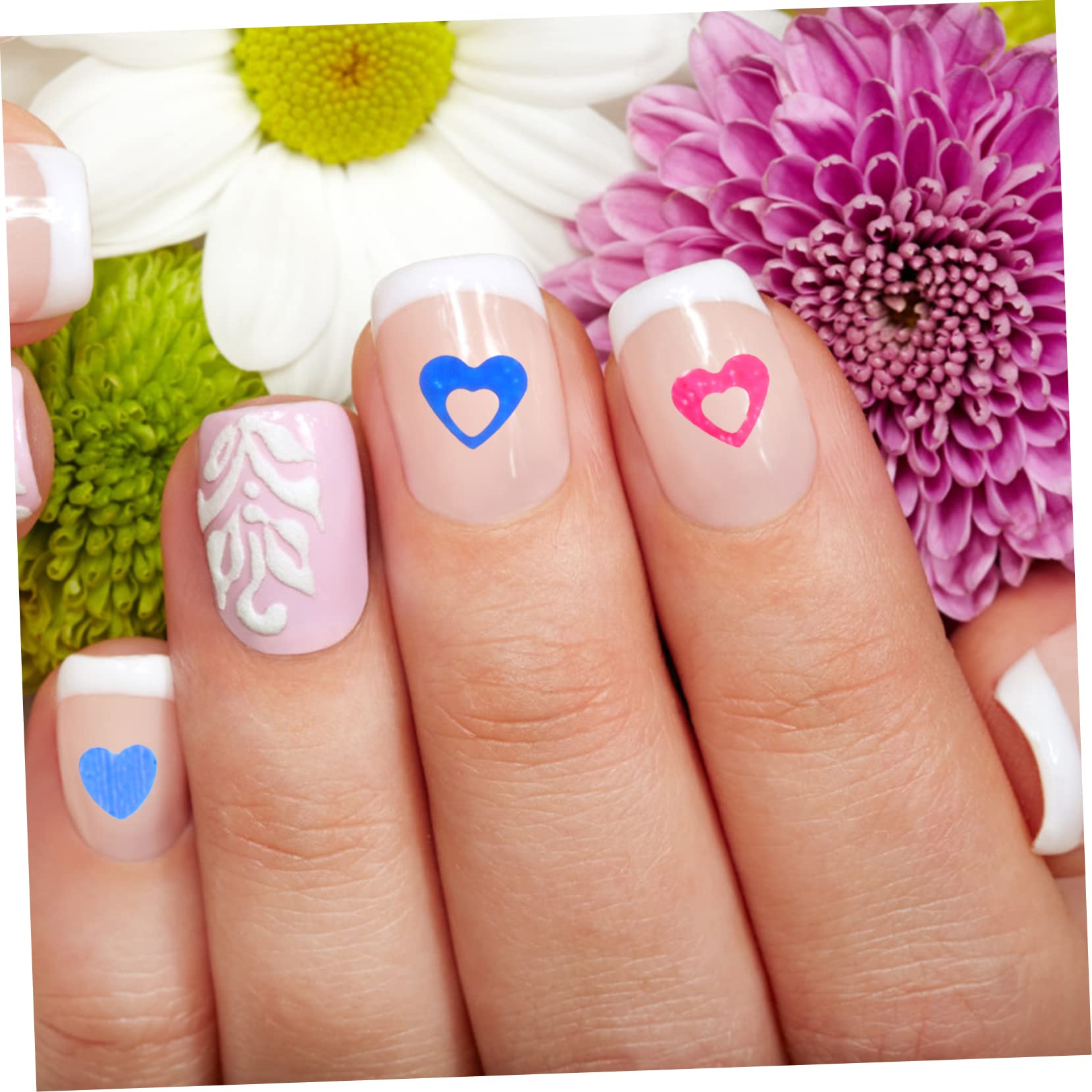 minkissy Decorazioni Unghie 8 Scatole Decorazione Delle Unghie Per Unghie Per Nail Art Gioielli Per Unghie Per Nail Art Forniture Per Unghie Ornamento Del Cuore Kit De Uñas Trucco Alieno