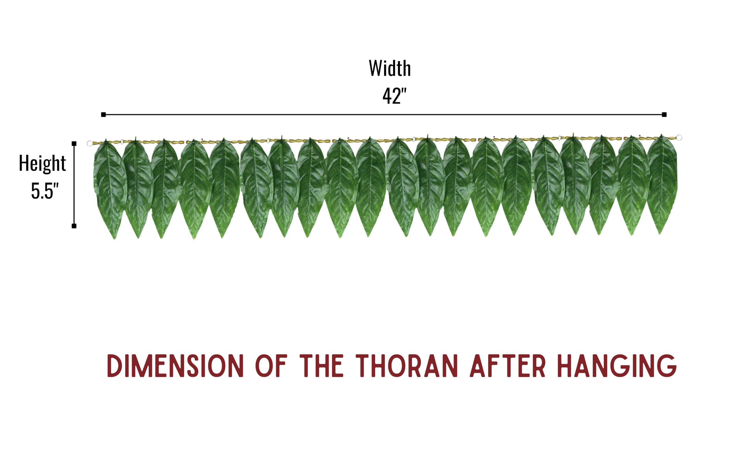 Mango Leaf Toran - Traditional Door Decor -4