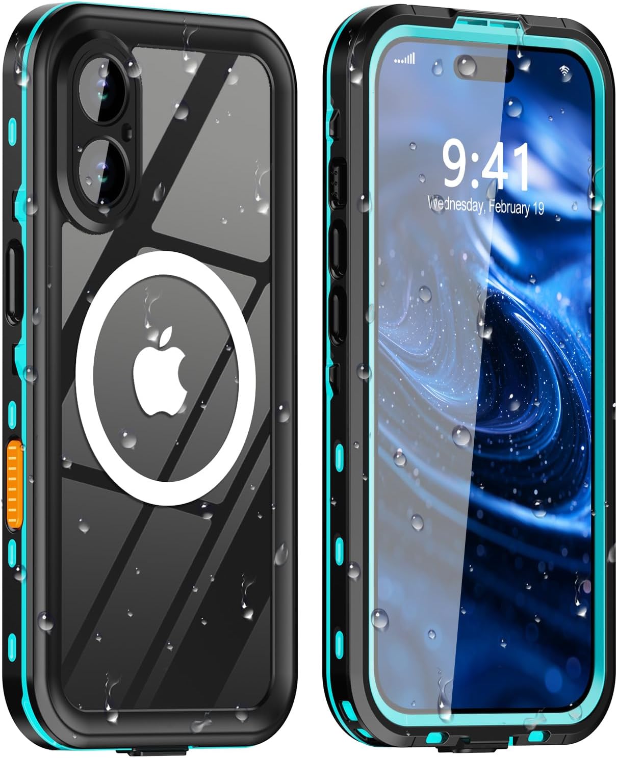 for iPhone 17 Pro Max Case Waterproof | Shockproof Dust Proof Phone Case Cover with Screen Protector - Clear