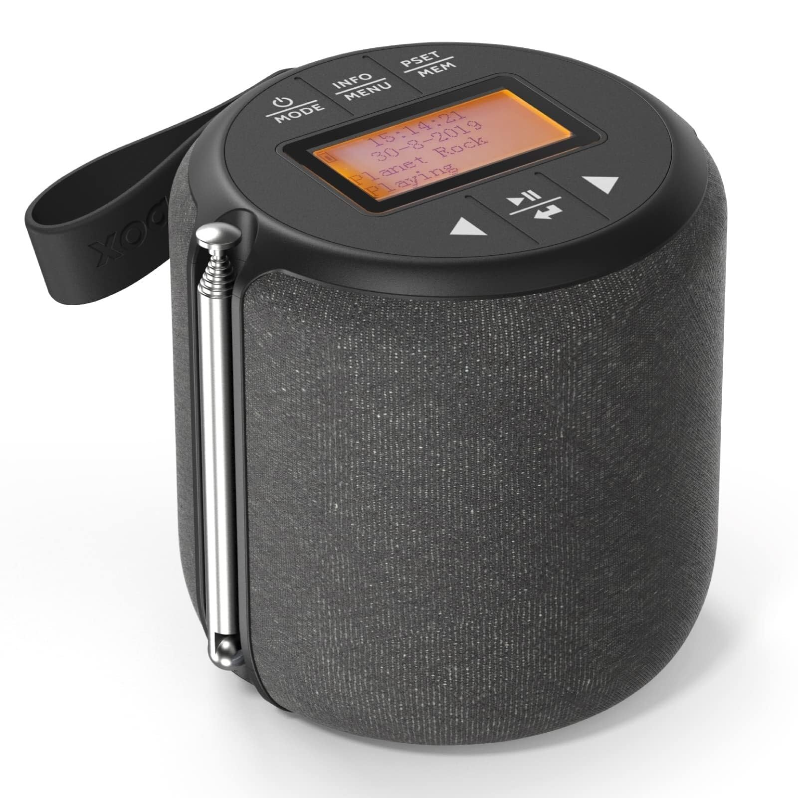 Radio FM, Enceinte de Douche, étanche IPX4, Port USB Type-C, Enceinte stéréo 5 W avec Bluetooth 5.0, Rechargeable