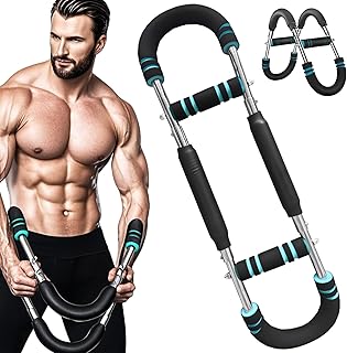 Entrenador de brazo Twister, equipo de entrenamiento de pecho ajustable de 40 a 100 libras, barra giratoria portátil, nuevo ejercitador de pecho de brazo giratorio ajustable 2025, diseño desmontable