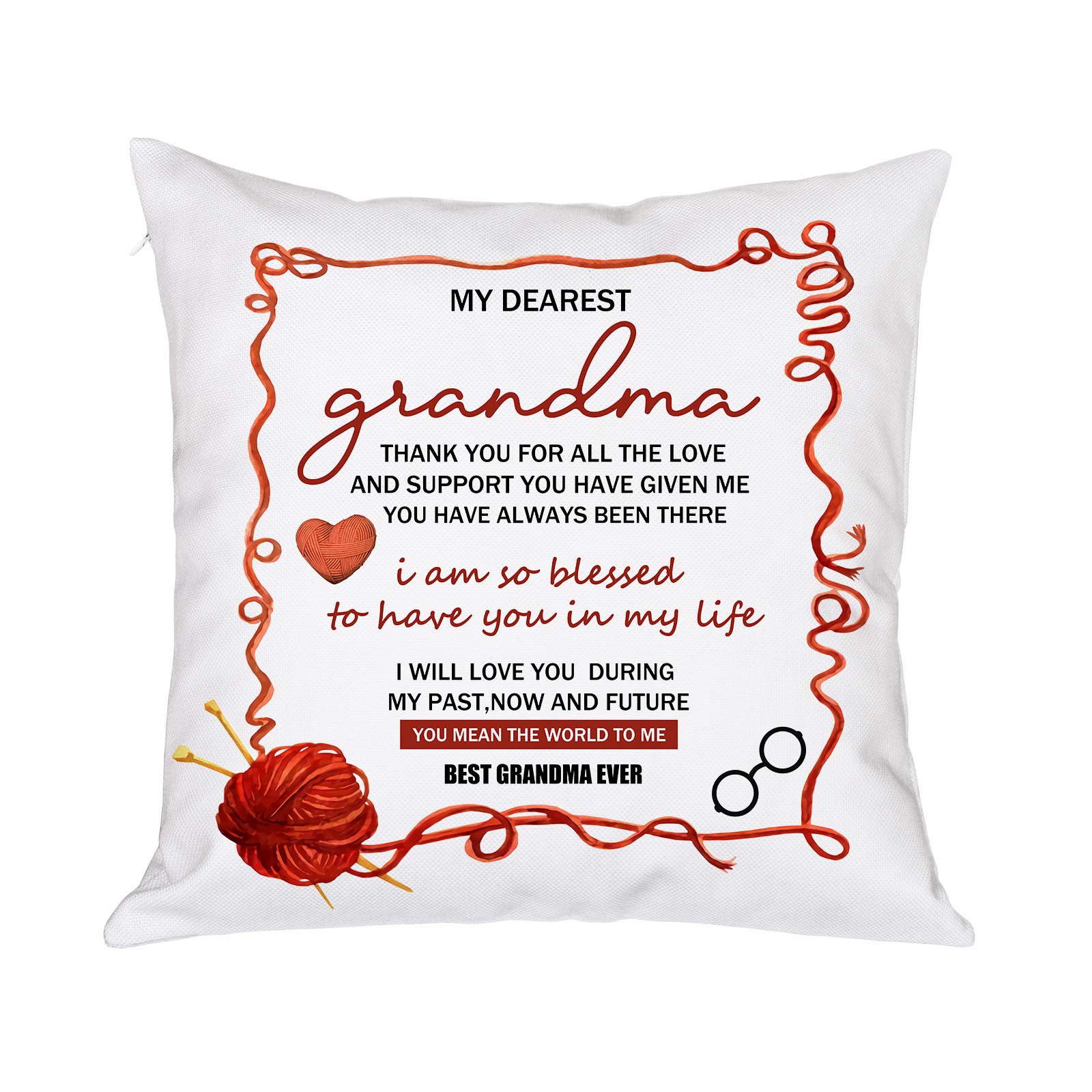 Grandma You Mean The World To Me - Mother Gift - Personalized Polyeste