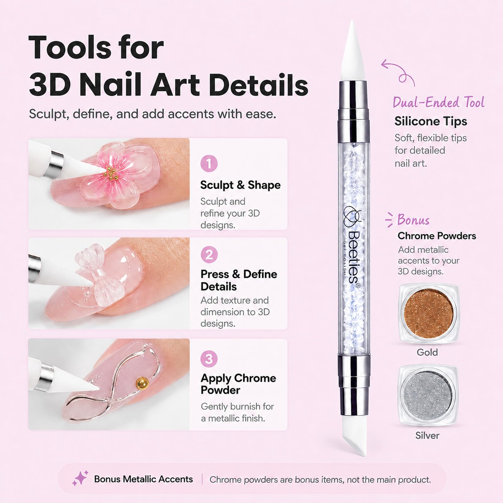 Beetles 3D Builder Gel - Sculpt Stunning Nails -5 Beetles 3D Builder Gel - Sculpt Stunning Nails -5