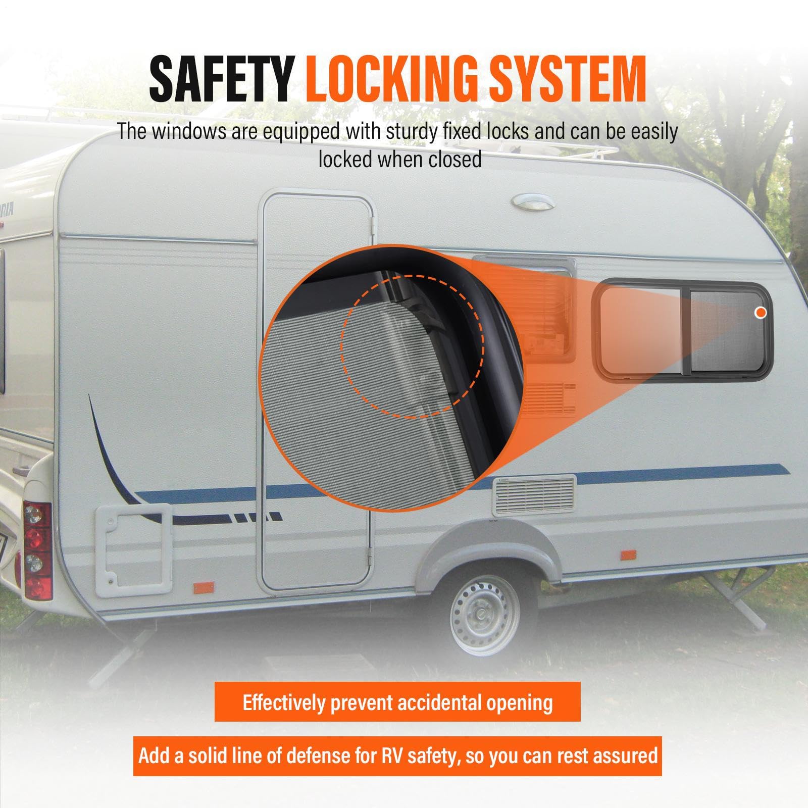 Ventana para autocaravana de 62,5 x 33 cm, repuesto de ventana abatible para autocaravanas, tintada con mosquitera, ventanas lateral con esquinas redondeadas para autocaravana, caravanas