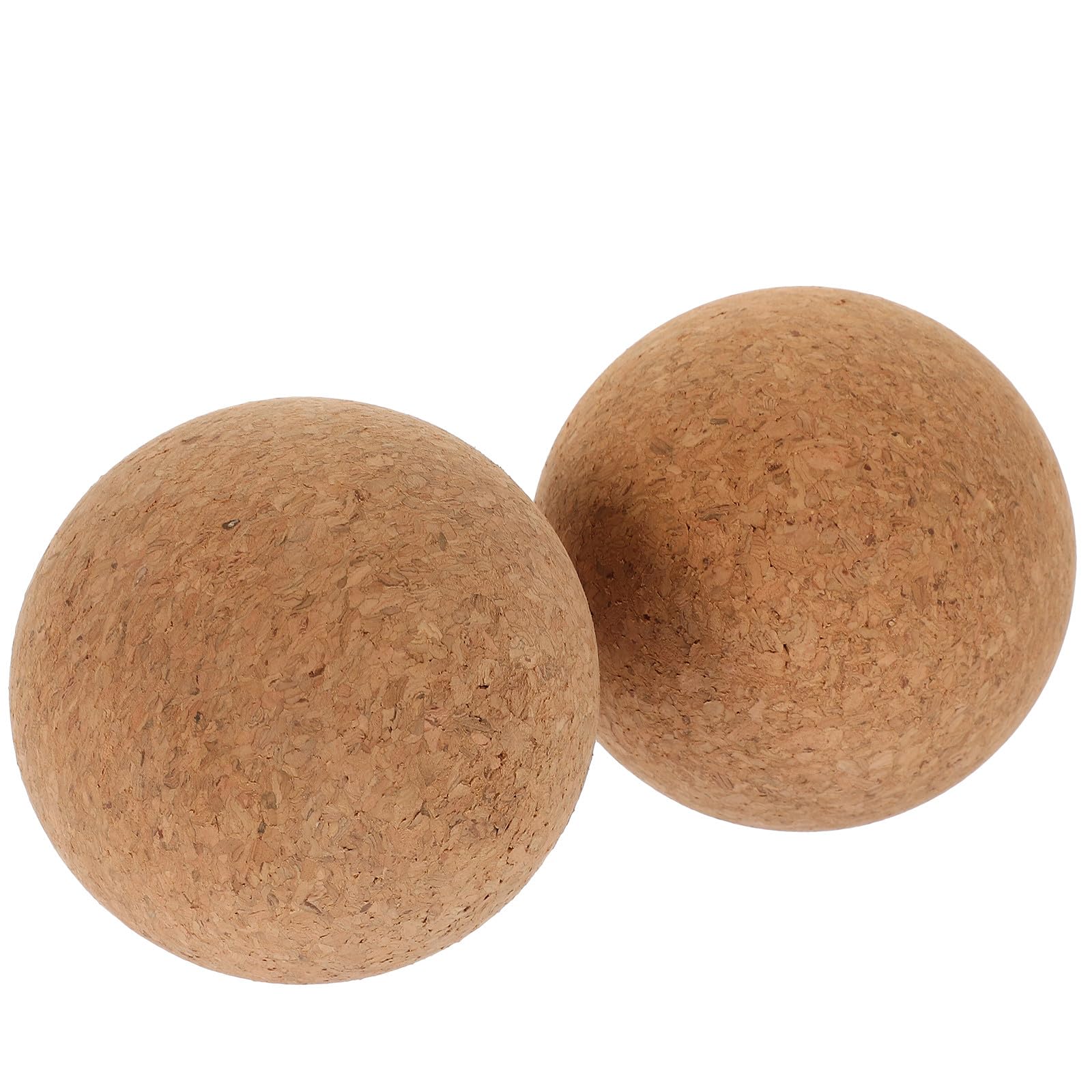 GLEAVI Ideales para Masaje Profundo de Masaje y Pilates 2 Balones de Corcho para Yoga Ligeras y Resistentes en Piernas y Pies en Casa