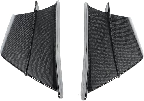 Aletas de viento, 1 par de motocicleta aerodinámica ala de fibra de carbono estilo carenados laterales aletas ajuste universal para Honda Kawasaki disponible en Yaxa Venezuela