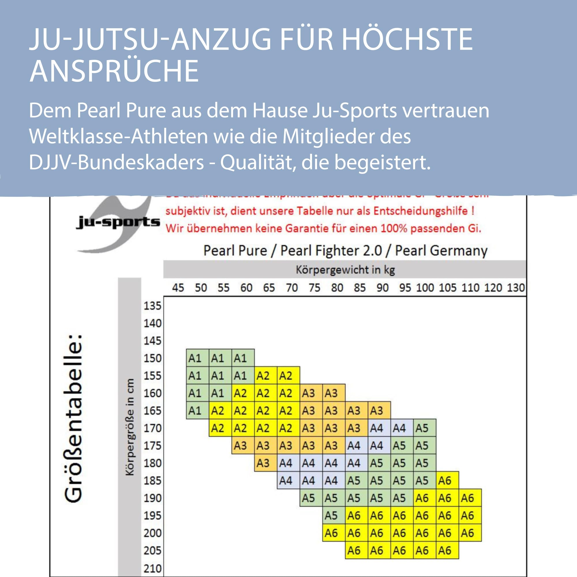 Ju-Sports BJJ Gi Pearl Pure weiß - Schmal geschnittener Brazilian Jiu Jitsu Anzug für Herren, 100% Baumwolle, Stoffgewicht 550 g/qm in Pearl-Webung