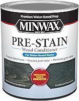 Vista 1 de Minwax 618514444 Acondicionador de madera premanchado a base de agua, 1 cuarto de galón, transparente