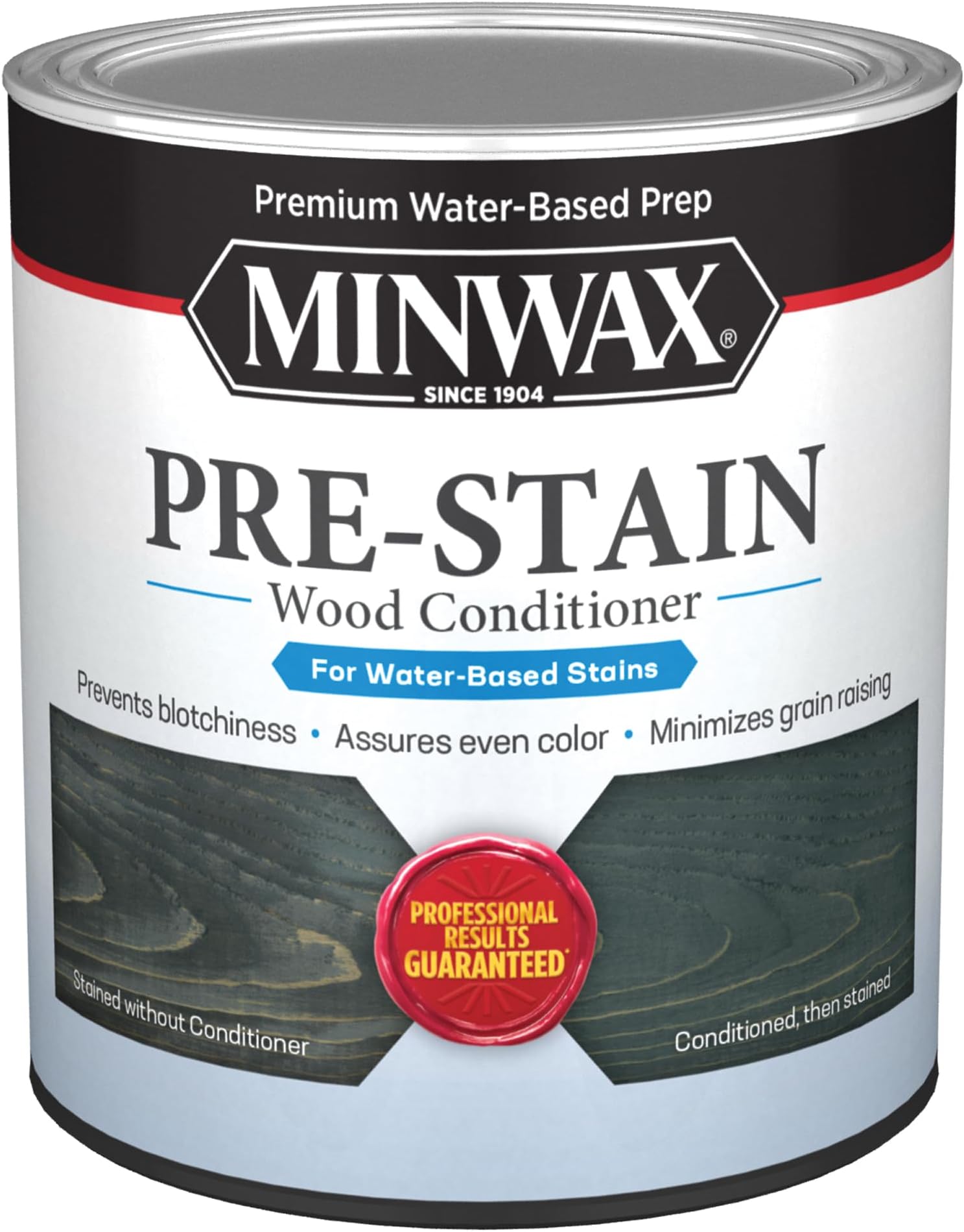 618514444 Water-Based Pre- Stain Wood Conditioner, 1 Quart, Clear