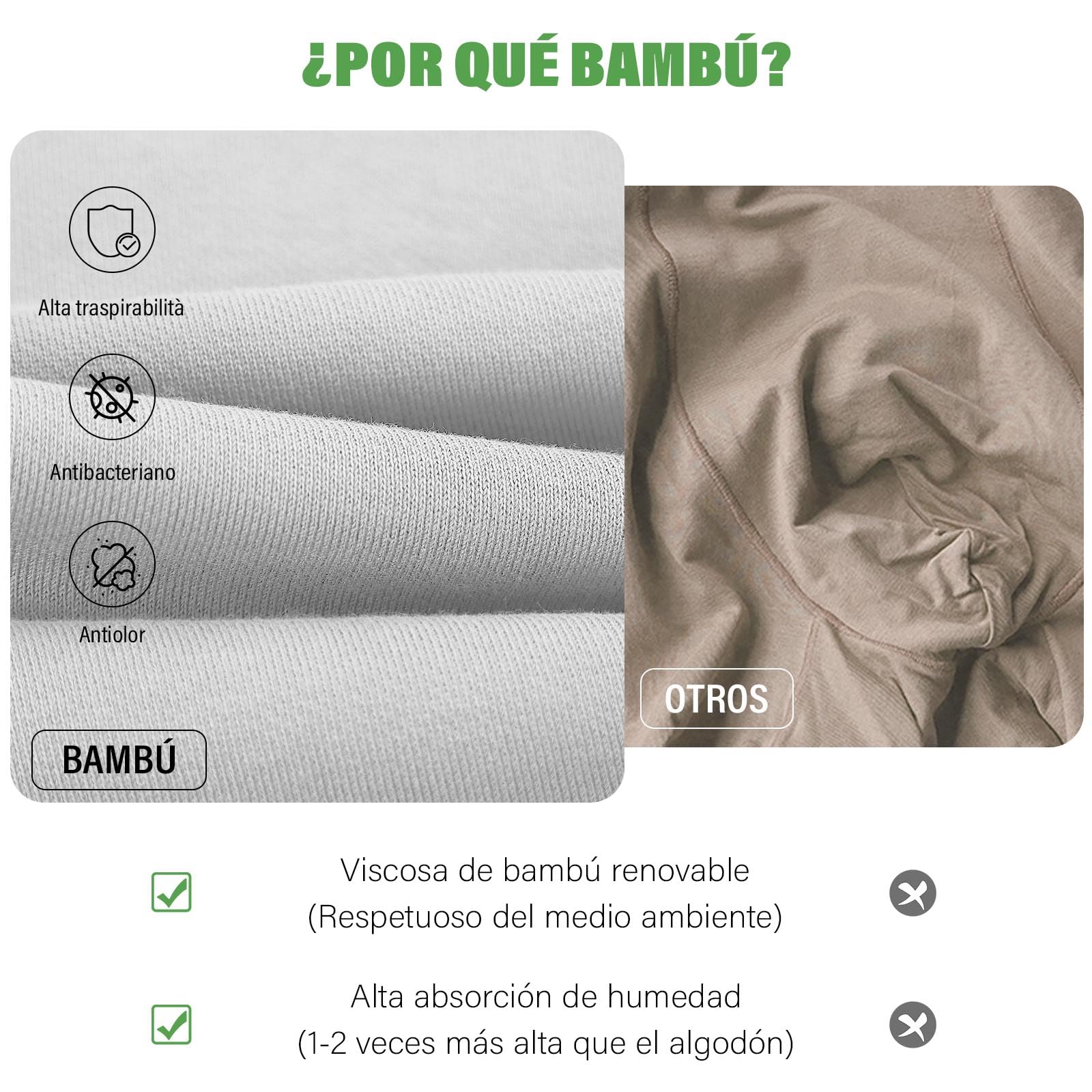 ZAKASA Calzoncillos Hombre Bóxer Bambu: Bóxer Ajustado Largos Hombres Ropa Interior Transpirable Cómoda Elásticos Sin Etiqueta para Oficina Dormir Uso Diario Pack de 6