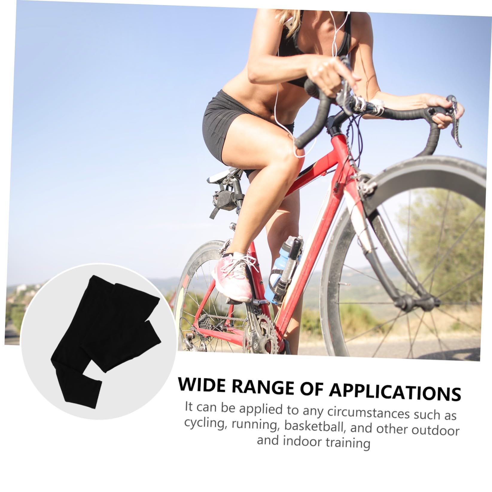 INOOMP 3 Paar Kompressions Wadenmanschetten Outdoor Beinmanschetten Fahrrad Kniewärmer Knieschutz Pelzige Fahrradbeine Fleece Damen Fahrrad Beinmanschette Sport