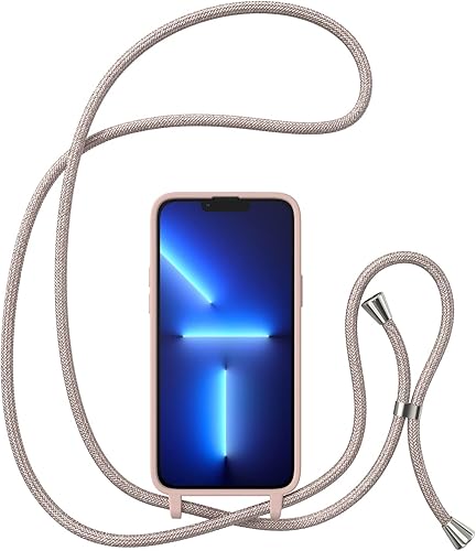 Miniatura 9 de ZTOFERA Funda cruzada para iPhone 14 Pro con correa de cordón, cuerda ajustable, funda suave de silicona líquida para iPhone 14 Pro de 6.1 pulgadas,